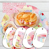 200Pcs Valentine's Day Decorations Happy Valentine Plates and