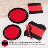 200Pcs Red and Black Party Decorations Valentine's Day Red and Black