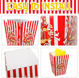 Sosation 1 Pack Giant Popcorn Box Prop Cardboard Stand up with