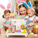 Spring Easter Decorations 8 Pieces Tiered Tray Decor Set Cute