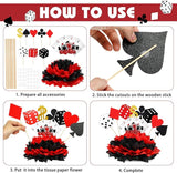 12 Sets Casino Themed Party Decorations Table Centerpieces Casino