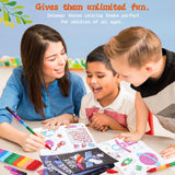 BenLouis 12 Outer Space Mini Coloring Books Kids with 12 Stacking