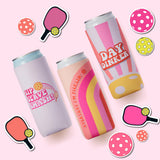 Funny Pickleball Gifts for Women I Pickleball Themed Slim Can Coolers