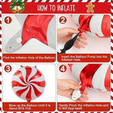 104pcs Whimsical Christmas Balloon Garland Arch Kit with Giant Candy
