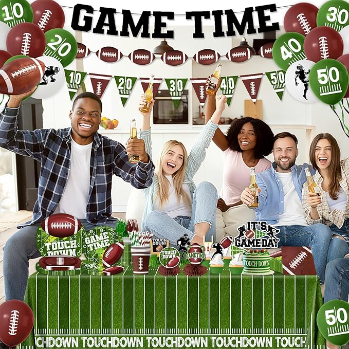 Football Party Decorations Serve 24 Football Party Supplies Includes