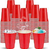120 pcs 12 oz red plastic cups Christmas plasitc cups red Party Cups