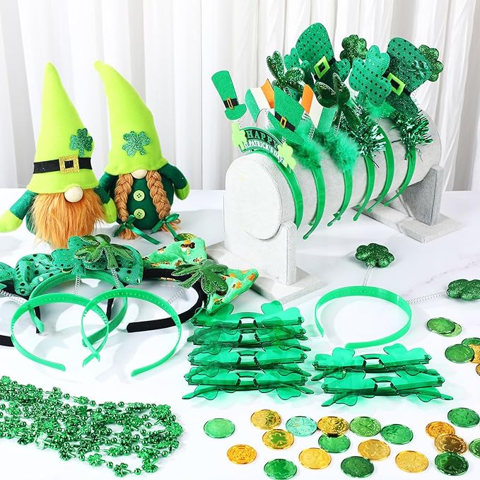 36 Pieces St Patricks Day Favors Set Including 12