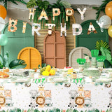 403 Pcs Safari Birthday Decorations for 50 Jungle Animal Birthday