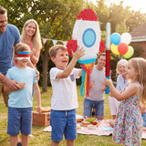 121 Pcs Rocket Piñata Set for Kids Large Space Piñatas Bundle