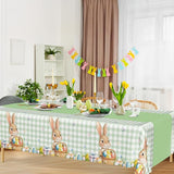 QZYL 3 Pack Easter Tablecloths, 54" x 108" Disposable Easter
