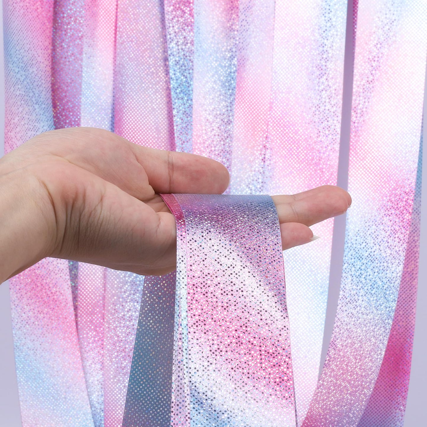 HiUnicorn 14PCS Sparkling Dance Ribbon for Kids Girls Princess Mermaid