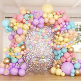 Pastel Balloon Garland Arch Kit, 162pcs Assorted Colors Pastel Latex