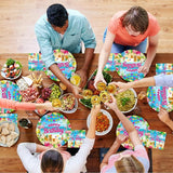 200Pcs Hawaiian Aloha Party Tableware Set Luau Tropical Birthday
