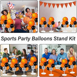 4 Sets Basketball Party Balloons Stand Kit with Basketball Foil