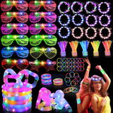 156 PCS Glow in the Dark Valentines Day Party Supplies, 12 Light Up