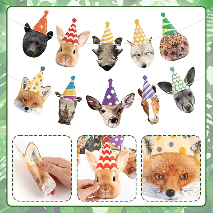 Safari Animals Happy Birthday Banner Wild Animal Banners Party Animal