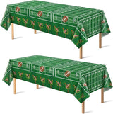 Super Game Bowl Party Decorations 2026 - Green Tablecloth for