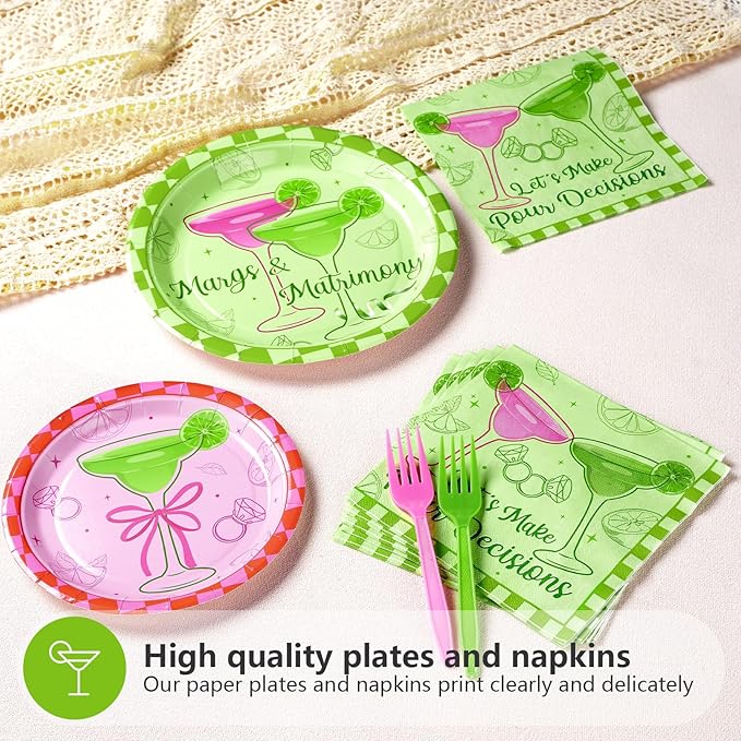 96Pcs Margs and Matrimony Bachelorette Party Decorations Fiesta