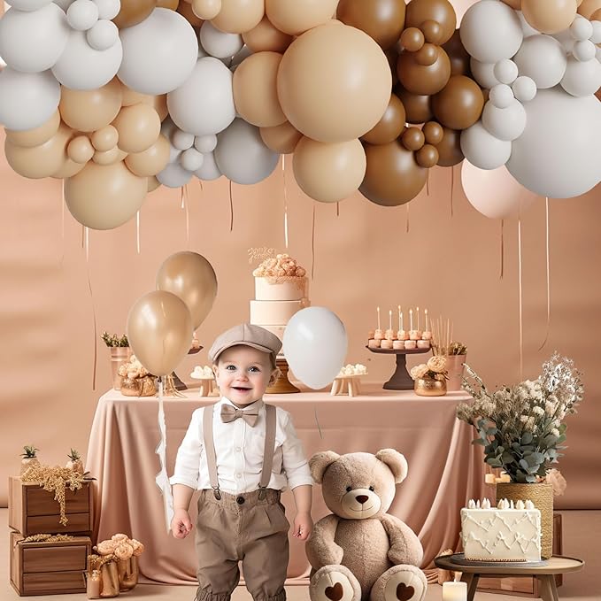 Neutral Balloon Garland Kit Boho Gender Reveal Balloons Arch Brown