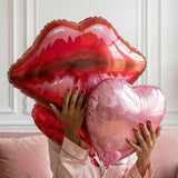 Galentine's Day Bestie Party Decorations with Red Hot Pink Heart