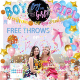 Free Throws or Pink Bows Gender Reveal Decorations 169 PCs Boy or
