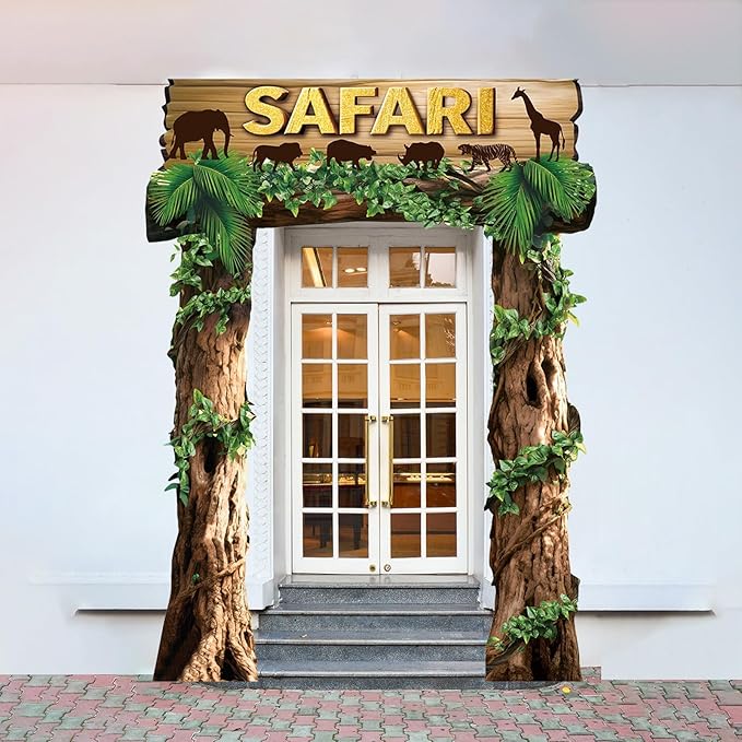 Jungle Animals Birthday Party Decorations Safari Porch Banner