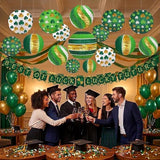 St Patricks Day Decorations Paper Lanterns 8 Round Hanging Green