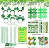 134Pcs St Patrick's Day Accessories Party Favor Set with Stickers