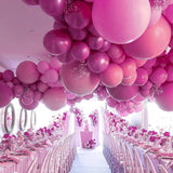 PartyWoo Hot Pink Balloons 140pcs Different Sizes of 18 12 10 5 Inch