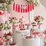 Cherry One High Chair Banner Cherry Themed First Birthday Party
