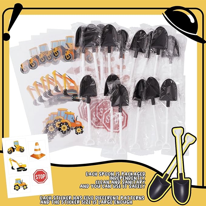 200Pcs Construction Party Supplies 50 Plastic Shovel Shape Novelty