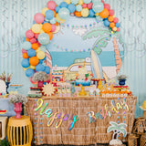 Zonon 9 Pcs Iridescent Birthday Party Decorations Pre-strung