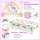 142Pcs Pastel Unicorn Party Decorations Birthday Supplies for Girls