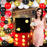 12 Pcs Large Dice Favor Boxes with Light 11.8 Inch Casino Party