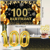 100th Birthday Decorations Men Women with 100th Birthday Banner
