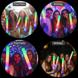 GDHZWTMY 36 Pcs LED Foam Glow Sticks Bulk,Glow in The Dark Party