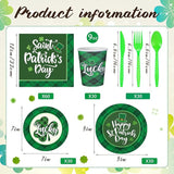 210 Pcs Happy St Patrick's Day Party Supplies Plates Napkins