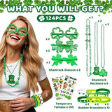 124Pcs St Patrick's Day Accessories Party Favor Set St Patricks Day