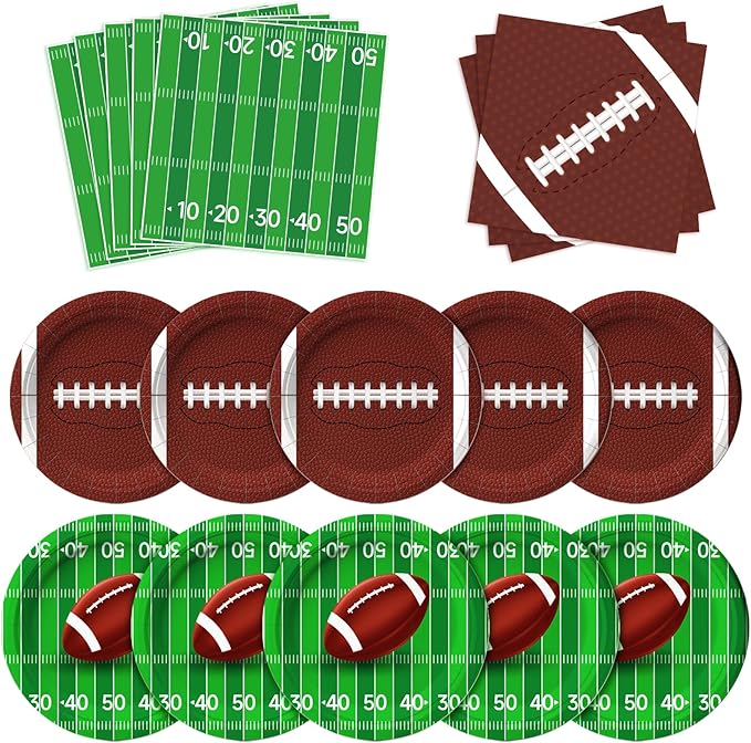 Football Party Supplies Kit Serve 50 Football Party Favors Set