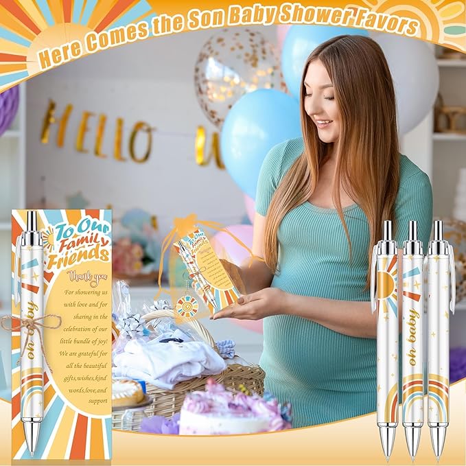 145 Pieces Sun Baby Shower Favors for Guest Here Comes the Son