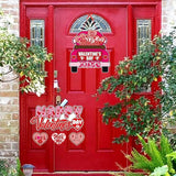 Pink Red Valentines Day Front Porch Door Hanger Decor 6pcs Love #2