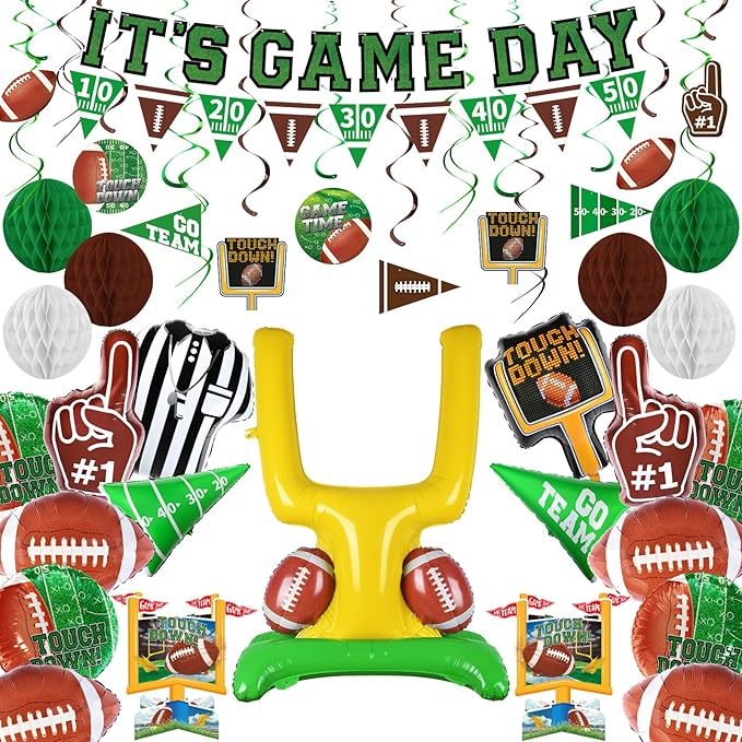 Football Party Decorations Kit Tailgate & Football Birthday
