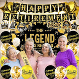 Elegant gold Retirement Decorations Kit for Women ang man Features