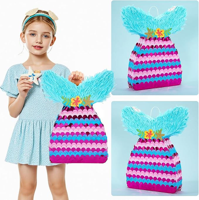 Mermaid Piñata Mermaid Party Games Decorations Mermaid Tail Piñata