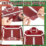 100Pcs Football Party Supplies 5lb Food Plates Paper Trays #2