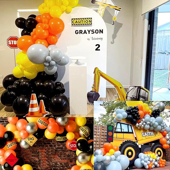 Construction Birthday Party Decorations Construction Balloon Arch