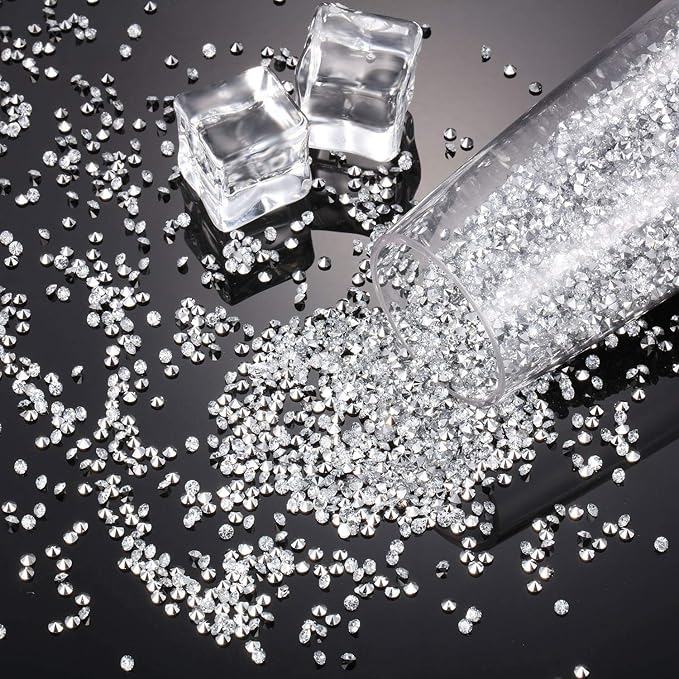 10000 Clear Wedding Table Scatter Confetti Crystals Acrylic Diamonds #