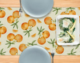 Pudodo Orange Citrus Table Runner Little Cutie Themed Birthday Baby