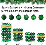18Pcs Christmas Balls Ornaments for Xmas Tree - Shatterproof Christmas