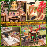 26 PCS Jungle Animal Birthday Party Decorations with Dinosaur